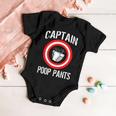 Funny Captain Poop Pants Tshirt Baby Onesie