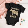 Funny Id Smoke That Cattle Meat Cuts Baby Onesie