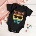 Funny Tee For Fathers Day Princess Hero Of Daughters Great Gift Baby Onesie