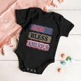 God Bless America Patriotic 4Th Of July Independence Day Gift Baby Onesie