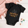 Haunted House Funny Halloween Quote V5 Baby Onesie