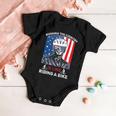 Joe Biden Falling Off His Bicycle Funny Biden Falls Off Bike V7 Baby Onesie