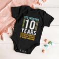 Kids 10Th Birthday Gift 10 Years Old Vintage Retro 120 Months Baby Onesie