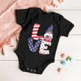 Love American Gnome 4Th Of July Independence Day Flag Graphic Plus Size Shirt Baby Onesie