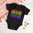 Love Is Love Lgbtq Rainbow Baby Onesie