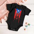 Puerto Rico Flag Drip Baby Onesie