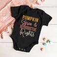 Pumpkin Spice And Reproductive Rights Feminist Rights Gift Baby Onesie