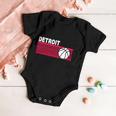 Retro Detroit Basketball Classic Logo Baby Onesie
