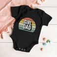 Retro Girl Dad Shirt Proud Father Love Dad Of Girls Vintage Baby Onesie