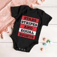 Stars Stripes Equal Rights Bold 4Th Of July Womens Rights Baby Onesie