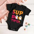 Sup Boo Tiful Halloween Quote Baby Onesie