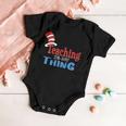 Teaching Is My Things Dr Teacher Red And White Stripe Hat Baby Onesie