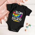 Team First Grade Tie Dye Back To School Baby Onesie