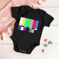 Tv Colors Bars Organic Screen Retro Baby Onesie