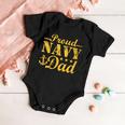 Vintage Proud Navy Dad Baby Onesie