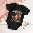 Vintage Usa Flag Defend America Defund Politicians Baby Onesie