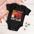 Want Brains Right Meow Cat Halloween Quote Baby Onesie