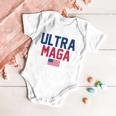 Ultra Maga Shirt Funny Anti Biden American Flag Pro Trump Trendy Tshirt Baby Onesie