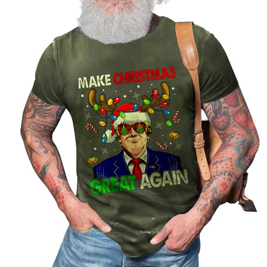 Unique Graphics Make Christmas Great Again Funny Christmas T-Shirt Unique Graphics Make Christmas Great Again Funny Christmas T-Shirt