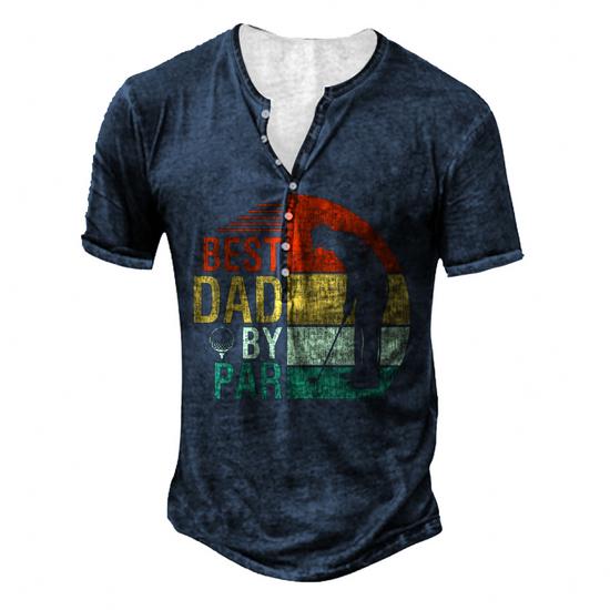 Mens Best Dad By Par Daddy Father's Day Gifts Golf Lover Golfer T-Shirt Mens Best Dad By Par Daddy Father's Day Gifts Golf Lover Golfer T-Shirt