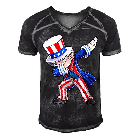 4th Of July Shirts For Kids Dabbing Uncle Sam Boys Men Gifts