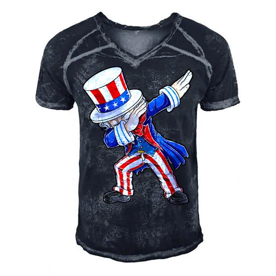 4th Of July Shirts For Kids Dabbing Uncle Sam Boys Men Gifts