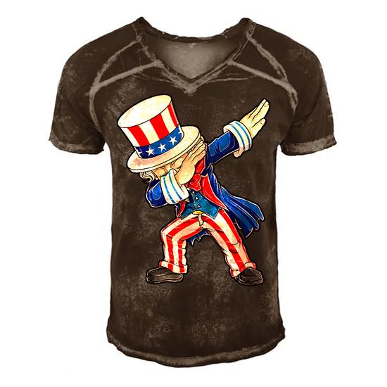 4th Of July Shirts For Kids Dabbing Uncle Sam Boys Men Gifts
