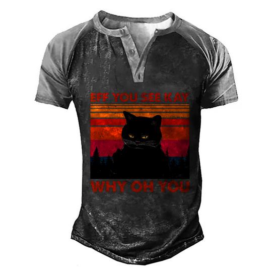 YourTops Women's Eff You See Kay Why Oh You Elephant Graphic T-Shirt - Funny Saying Tee, Street Style