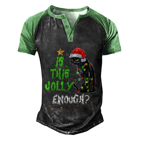 Is This Jolly Enough Noel Cat Merry Christmas T-Shirt Is This Jolly Enough Noel Cat Merry Christmas T-Shirt