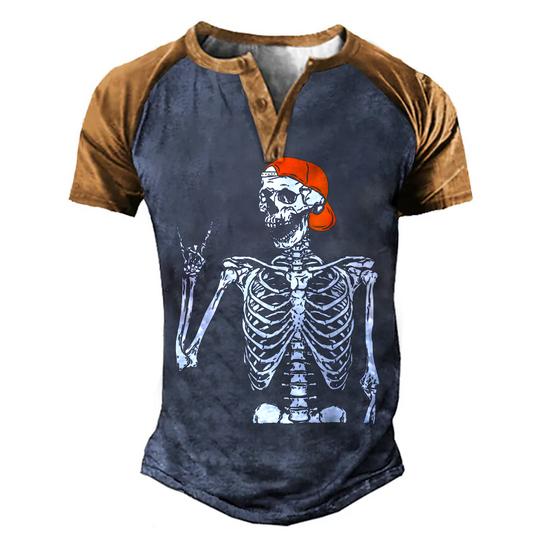 Trendy Halloween Skeleton Rocker Graphic Costume T Shirt Trendy Halloween Skeleton Rocker Graphic Costume T Shirt