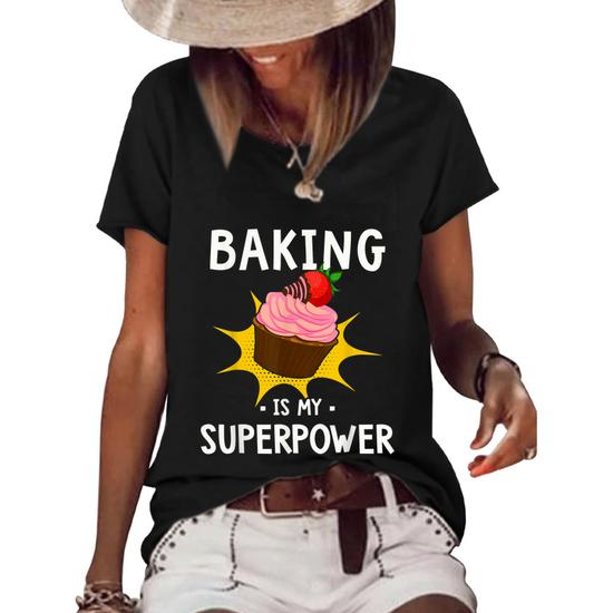 Womens Funny Baking Cupcake T-Shirt For Women Womens Funny Baking Cupcake T-Shirt For Women