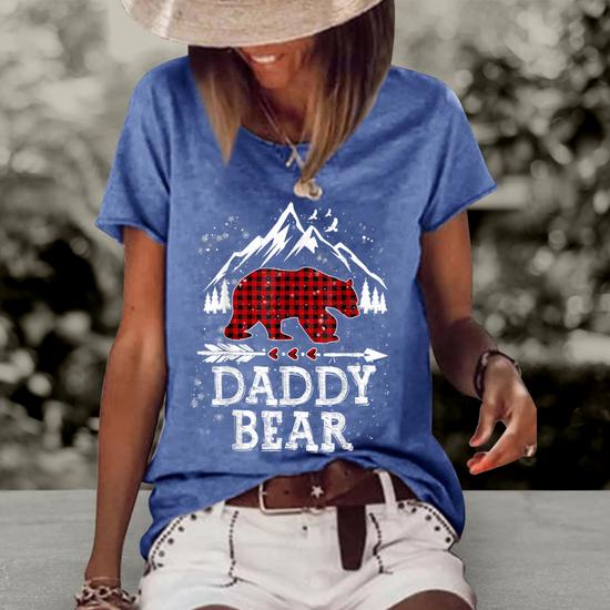 Red Plaid Daddy Bear Matching Pajama Family Christmas Gift T-Shirt Red Plaid Daddy Bear Matching Pajama Family Christmas Gift T-Shirt