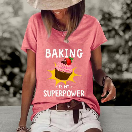 Womens Funny Baking Cupcake T-Shirt For Women Womens Funny Baking Cupcake T-Shirt For Women
