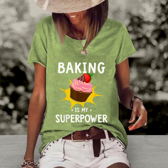 Womens Funny Baking Cupcake T-Shirt For Women Womens Funny Baking Cupcake T-Shirt For Women