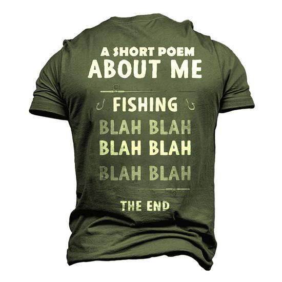 Buy Men's Fishing Shirt BACK PRINT/ Unisex Short Sleeve Tee