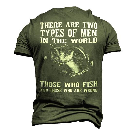 Fishing - Two Types Of Men Men's 3D T-shirt Back Print