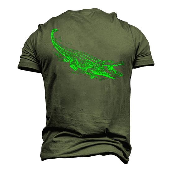Fun Alligator Illustrative T-Shirt For Men And Boys Gator Fun Alligator Illustrative T-Shirt For Men And Boys Gator
