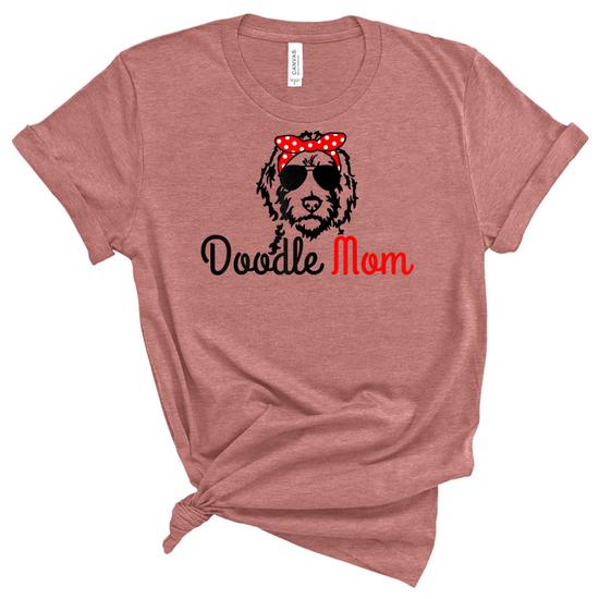 Doodle Mom Wine T-Shirt Women Dog Goldendoodle Graphic Tee Doodle Mom Wine T-Shirt Women Dog Goldendoodle Graphic Tee